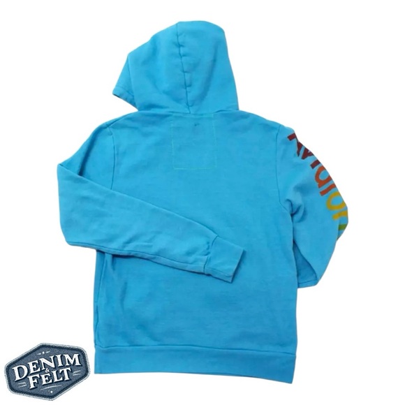 Aviator Nation Unisex Neon Blue Venice, CA Graphic Logo Hoodie/Pullover | EUC🩵 - Picture 4 of 13